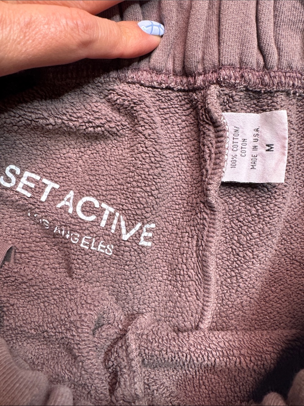 Set Active Sweat Short in Pepper - Picture 4 of 5